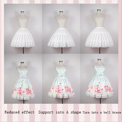 Francesca – Adjustable Lolita Petticoat with Herringbone Pattern