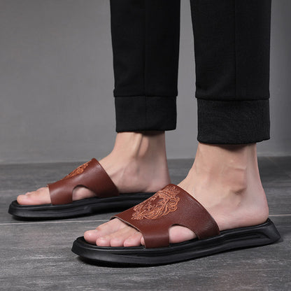 Gary – Summer Men's Beach Sandals in Vegan Leather