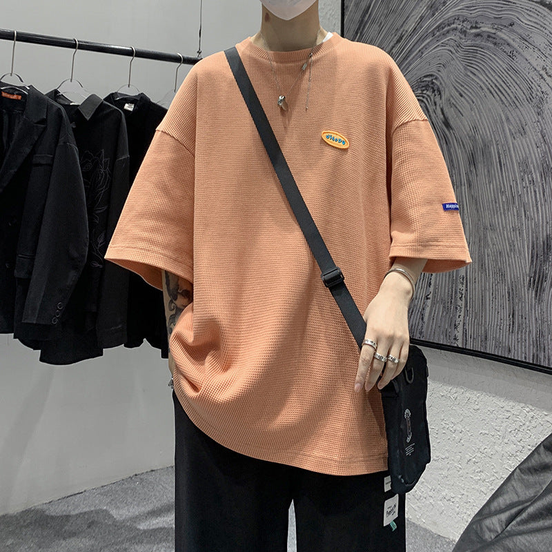 Jeremy – Relaxed Japanese T-Shirt with 5 Sleeves and Crew Neck