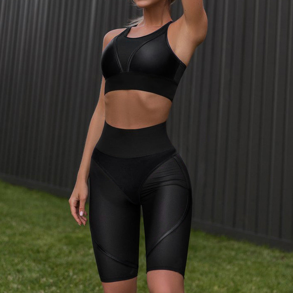 Emma – Sexy High-Waisted Leggings Set in Premium Vegan Leather