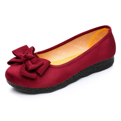 Holly – Ballerina Shoes with Bow and Round Toe