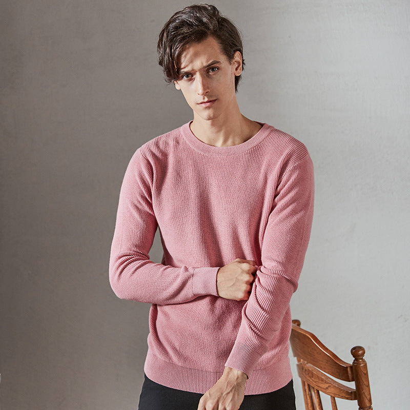 Thomas – Men's Knit Sweater with Crew Neck