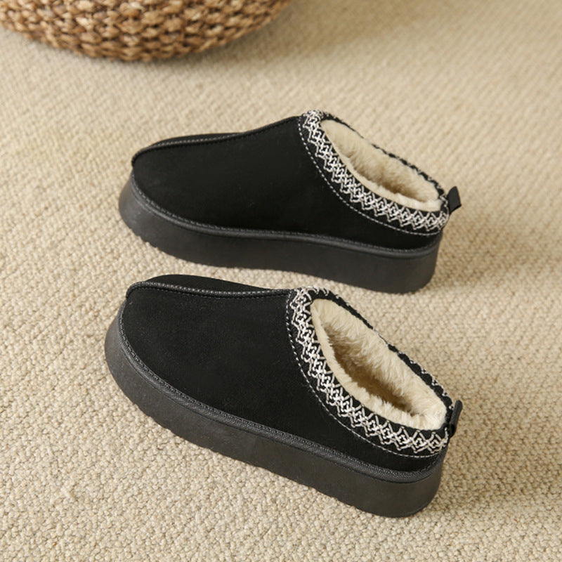 Lydia – Fluffy Women's Slippers with Thick Sole