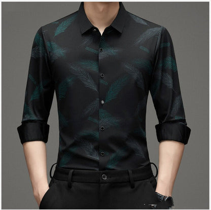 Robert – Long Sleeve Trendy Men's Shirt, No Iron