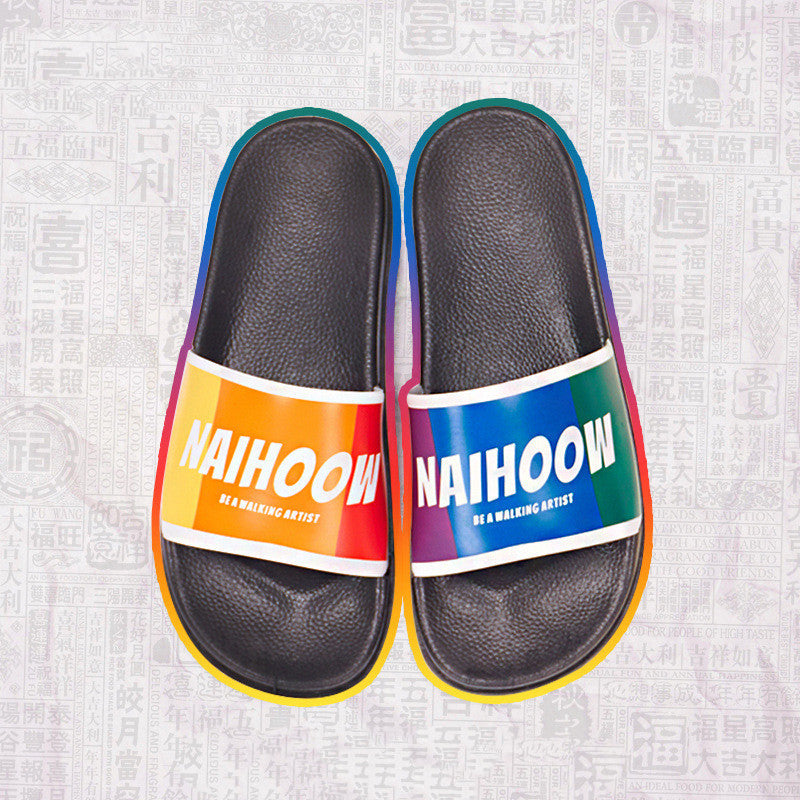 Caroline – Rainbow Plastic Sandals