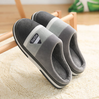 Ricky – Plush Lined Non-Slip Cotton Slippers