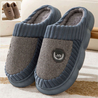 Phoebe – Plush Block Color Winter Slippers