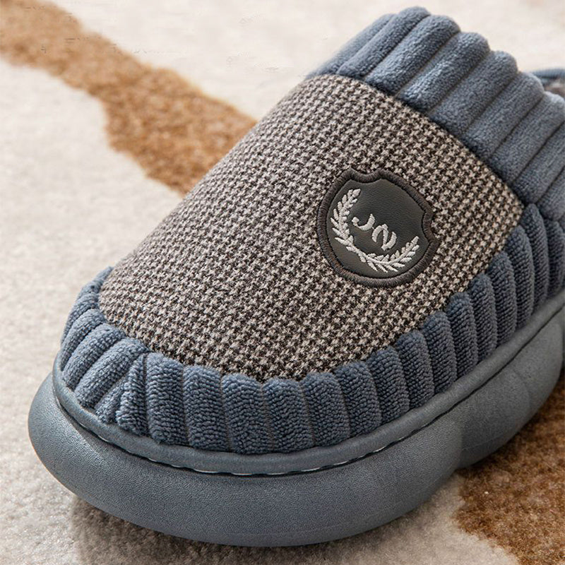 Phoebe – Plush Block Color Winter Slippers