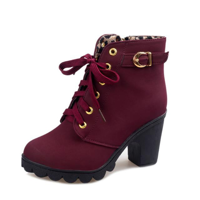 Elizabeth – Cross-Strap Ankle Boots with Martin Style