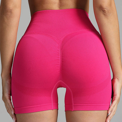 Elizabeth – Seamless Women's Yoga Shorts with High Waist and Hip Sculpting Design