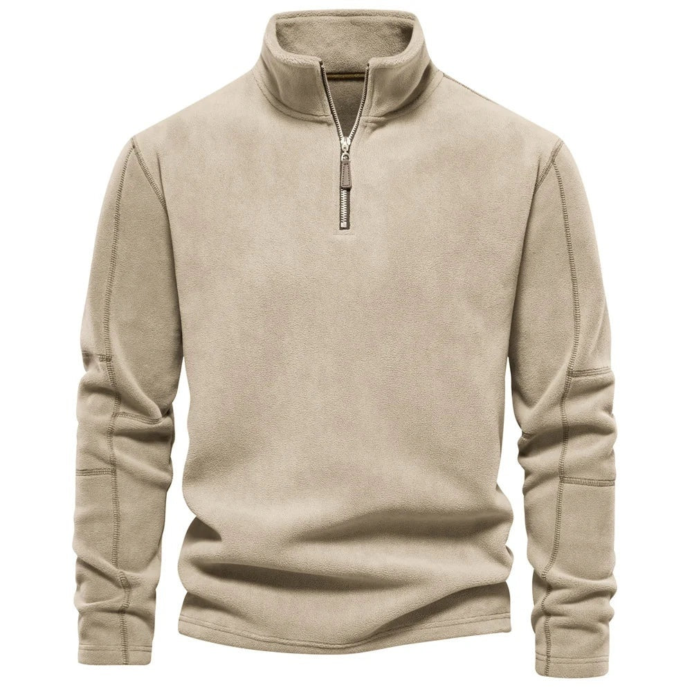 Jay – Fleece Stand Collar Zip Sweatshirt