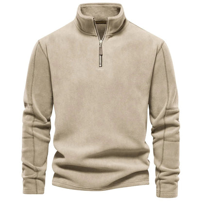 Jay – Fleece Stand Collar Zip Sweatshirt