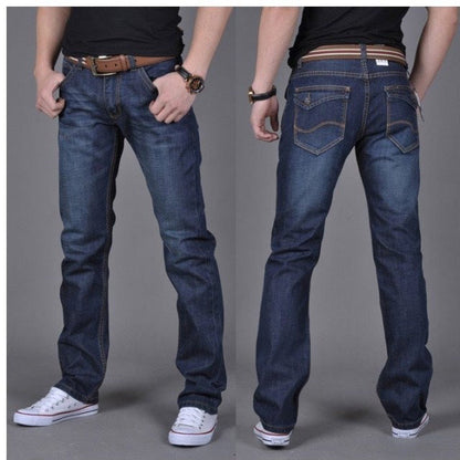 Chris – Trendy Men's Straight-Leg Denim Jeans