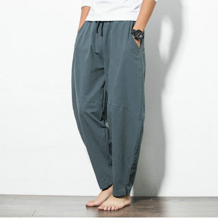 Victoria – Relaxed Ethnic Style Cotton and Linen Harem Pants