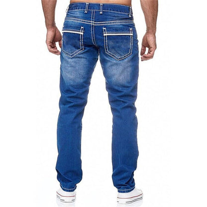 Jude – Men's Jeans with Pockets, Straight Cut, Business Casual Daily Streetwear