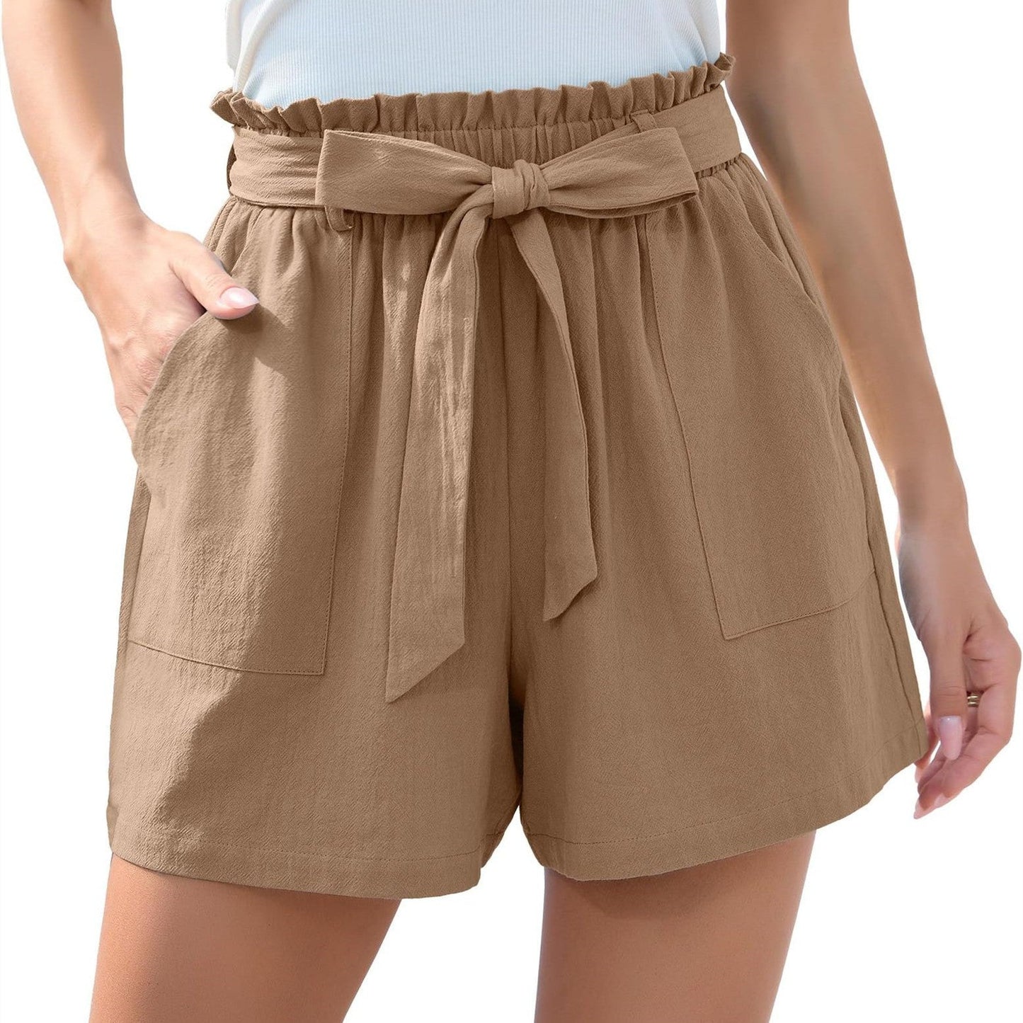 Donna – Stylish Ruffle Shorts with Pockets