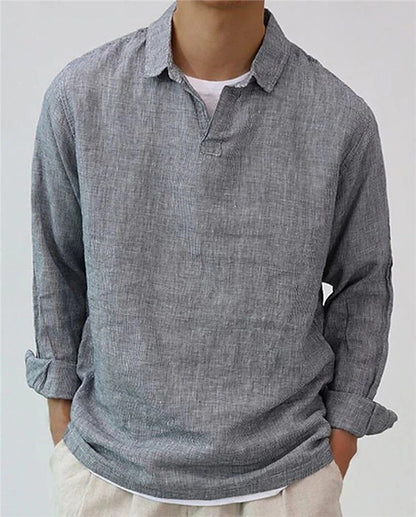 Austin – Oversized Men's Sweater with Long Sleeves in Solid Design