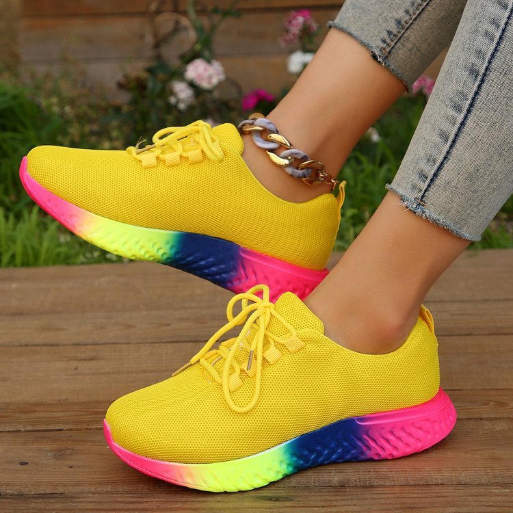 Rachael – Stylish Women's Sneakers with Rainbow Sole