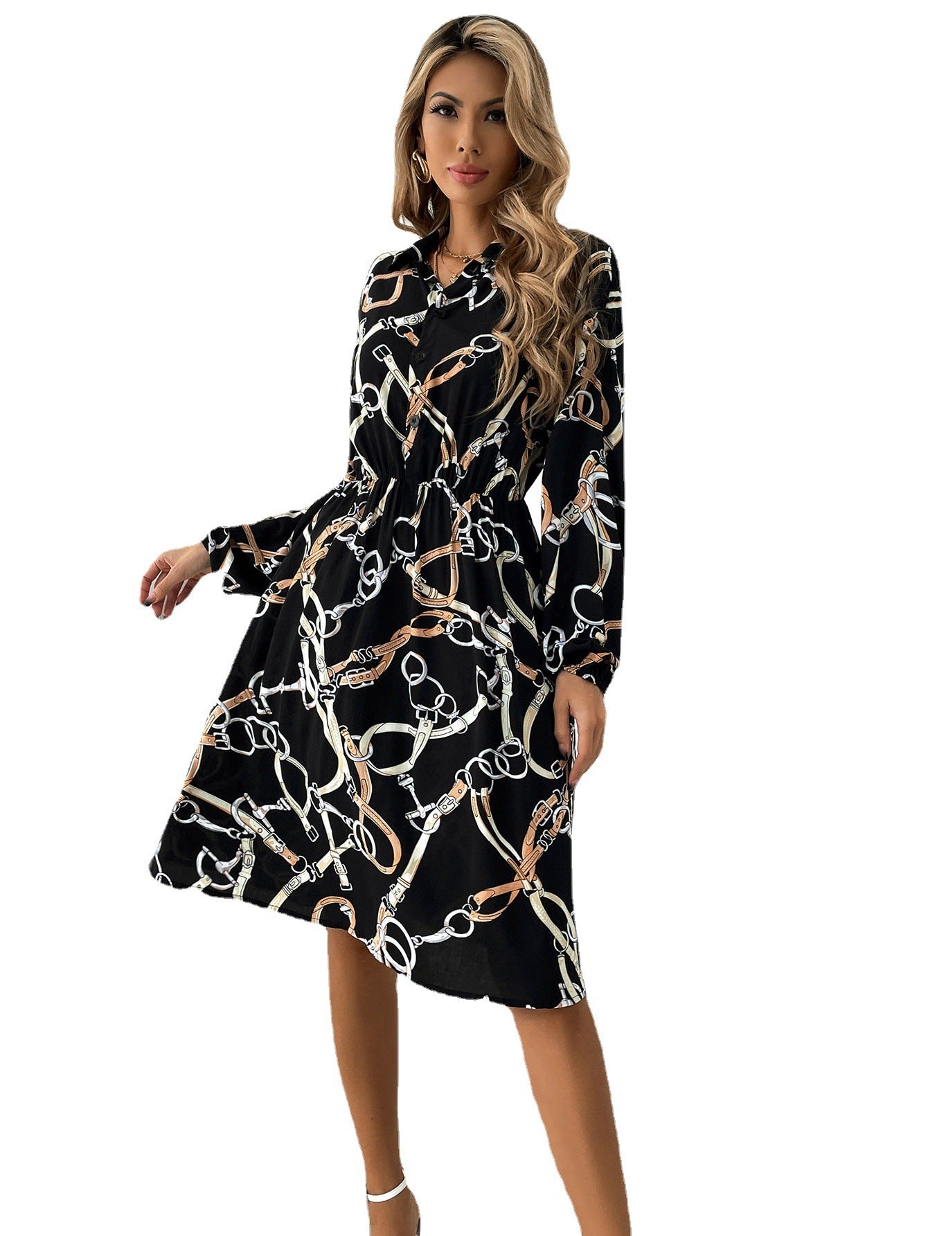 Sandra – Slim Mid-Length Women's Tunic Dress