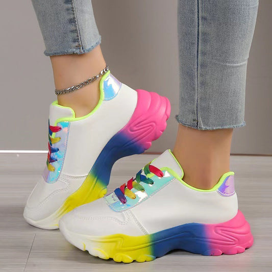 Betty – Rainbow Chunky Sole Women's Sneakers