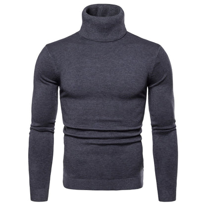 Alan – Slim Thermal Turtleneck Sweater for Men in Solid Designs