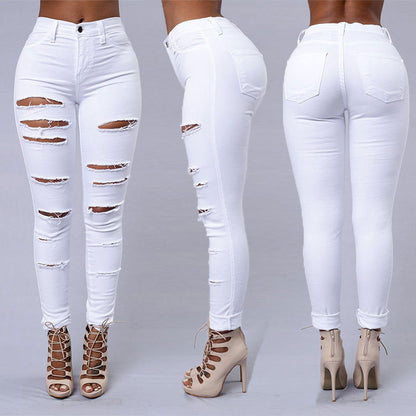 Joan – High-Waisted Distressed Jeans