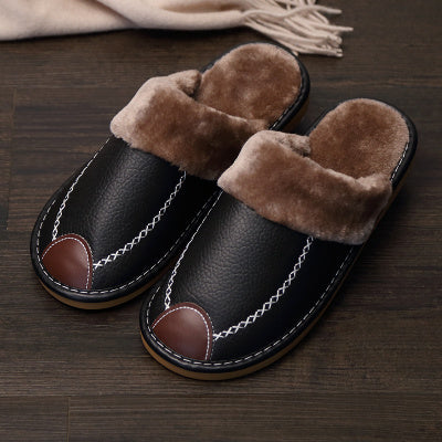 Catherine – Cotton Slippers with Vegan Leather for Women