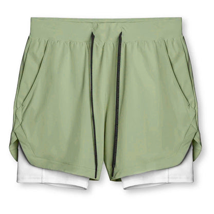 Graham – Sporty Quick-Dry Double-Layer Running Shorts