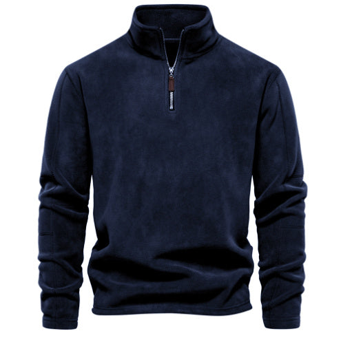 Jay – Fleece Stand Collar Zip Sweatshirt