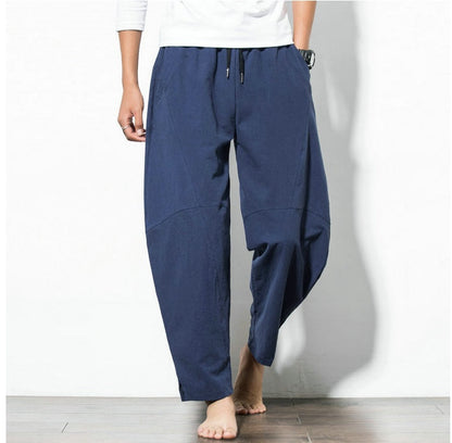 Victoria – Relaxed Ethnic Style Cotton and Linen Harem Pants