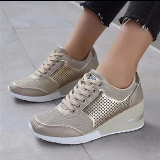 Audrey – Women's Platform Lace-Up Sneakers