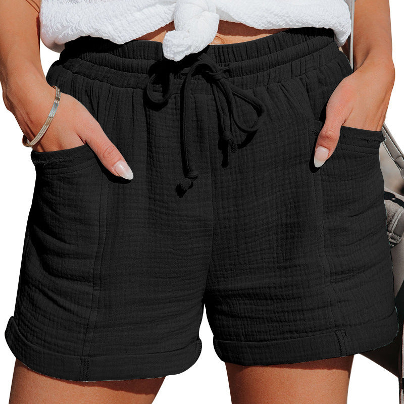 Nicola – High-Waisted Wide Shorts