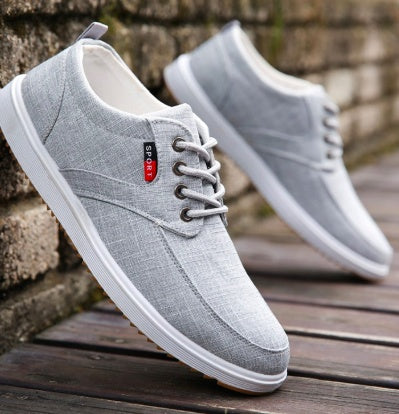 Phil – Breathable Men's Canvas Lace-Up Sneakers