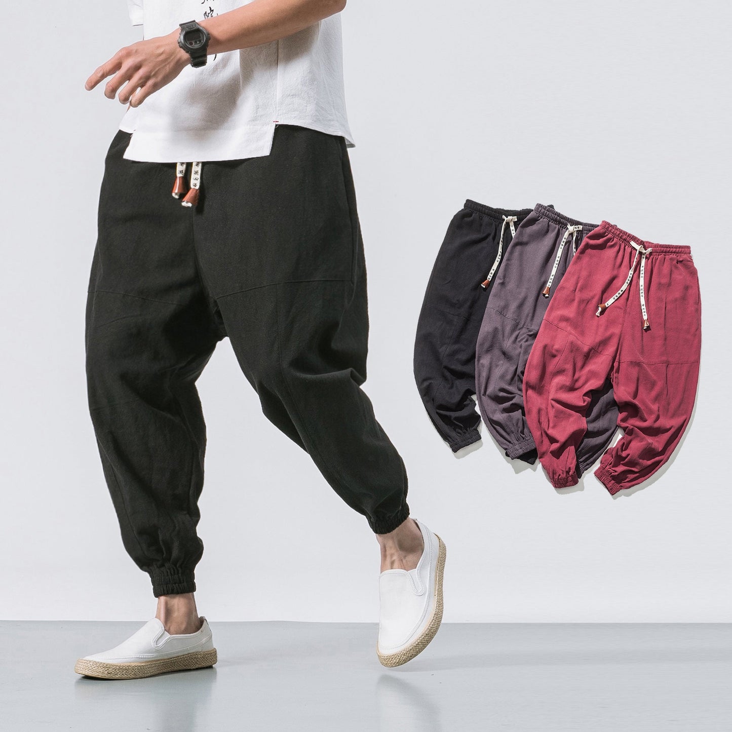 Tony – Sporty Men's Joggers with Elastic Waistband and Pockets