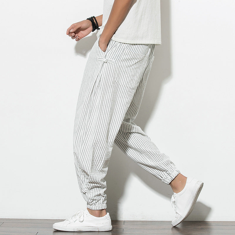 Vincent – Comfortable Oversized Harem Pants in Breathable Cotton and Linen