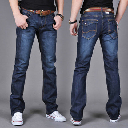 Chris – Trendy Men's Straight-Leg Denim Jeans