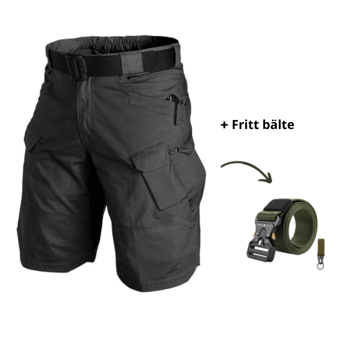 Chris – Multi-Pocket Shorts with Free Belt