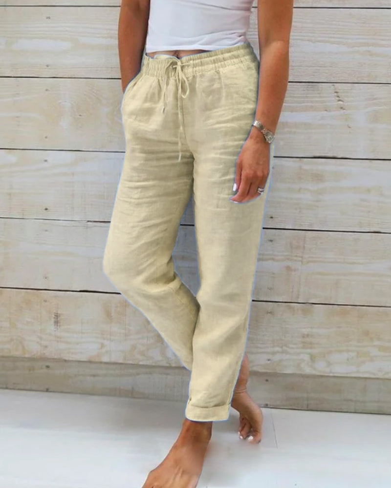 Hannah – Casual Straight Pants