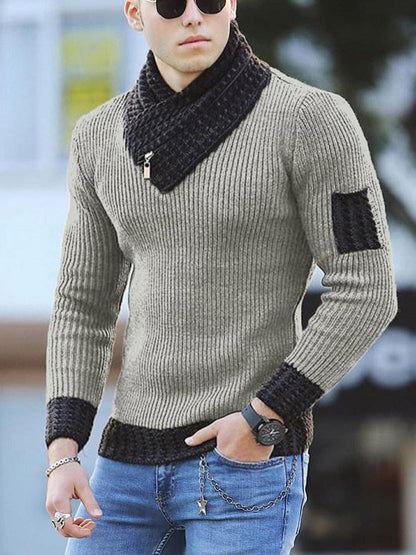 Allan – Slim Fit Sweater with High Collar