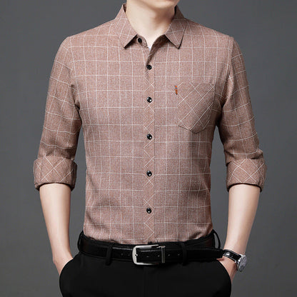 Spencer – Long-Sleeve Plaid Shirt for Men