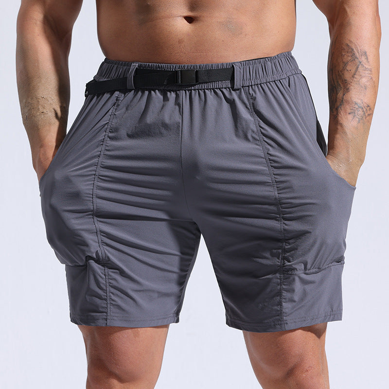 Nathan – Men's Sporty Shorts with Pockets and Elastic Waistband