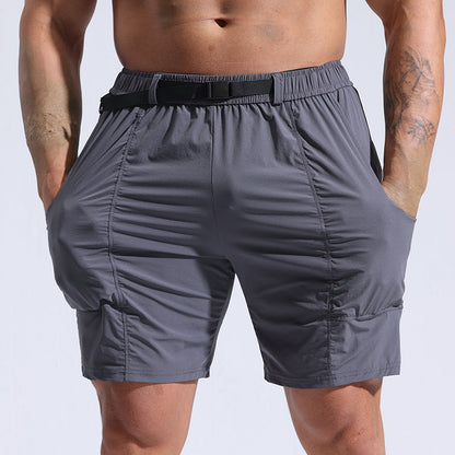 Nathan – Men's Sporty Shorts with Pockets and Elastic Waistband