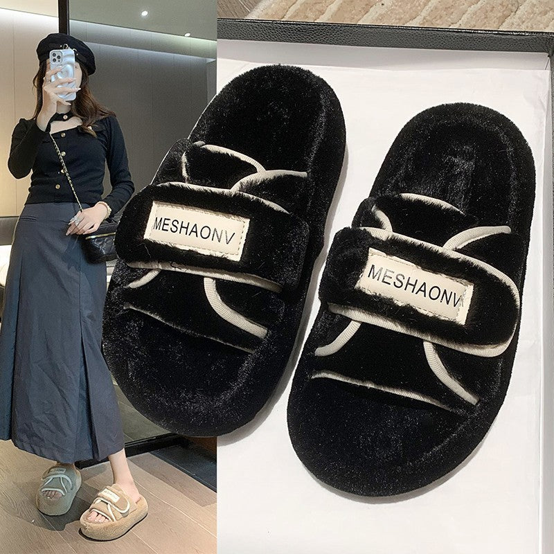 Brenda – Fashion Platform Slip-Ons with Velcro