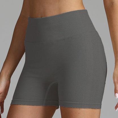 Elizabeth – Seamless Women's Yoga Shorts with High Waist and Hip Sculpting Design