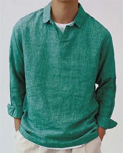 Austin – Oversized Men's Sweater with Long Sleeves in Solid Design