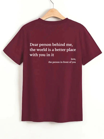 Adele – Women's T-Shirt with Crew Neck and Slogan Print