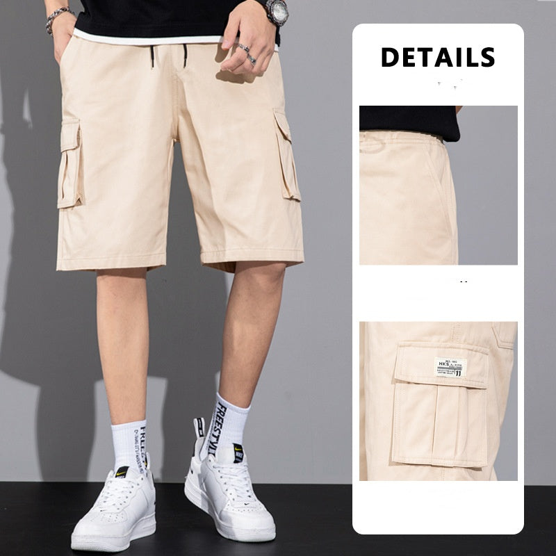 Elliot – Casual Cargo Shorts with Drawstring and Multiple Pockets