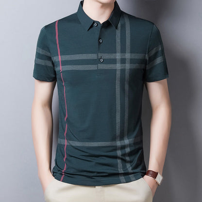 Mitchell – Summer Men's Polo Shirt with Striped Pattern