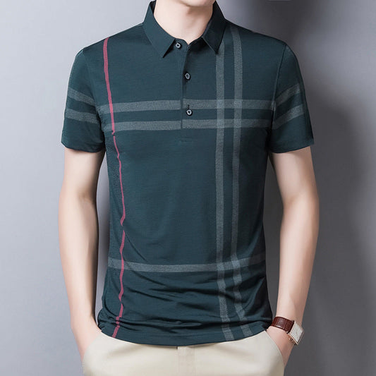 Mitchell – Summer Men's Polo Shirt with Striped Pattern