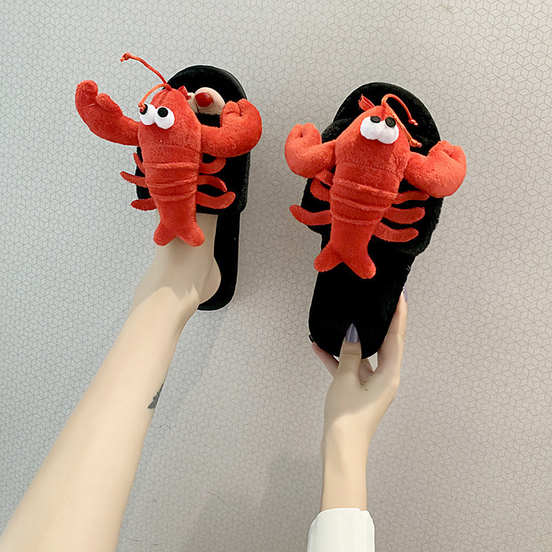 Alice – Fashionable Cotton Slippers with Crab Design